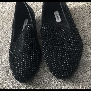 Men’s Steve Madden Black CAVIARR Rhinestone Formal Shoes Sz 13